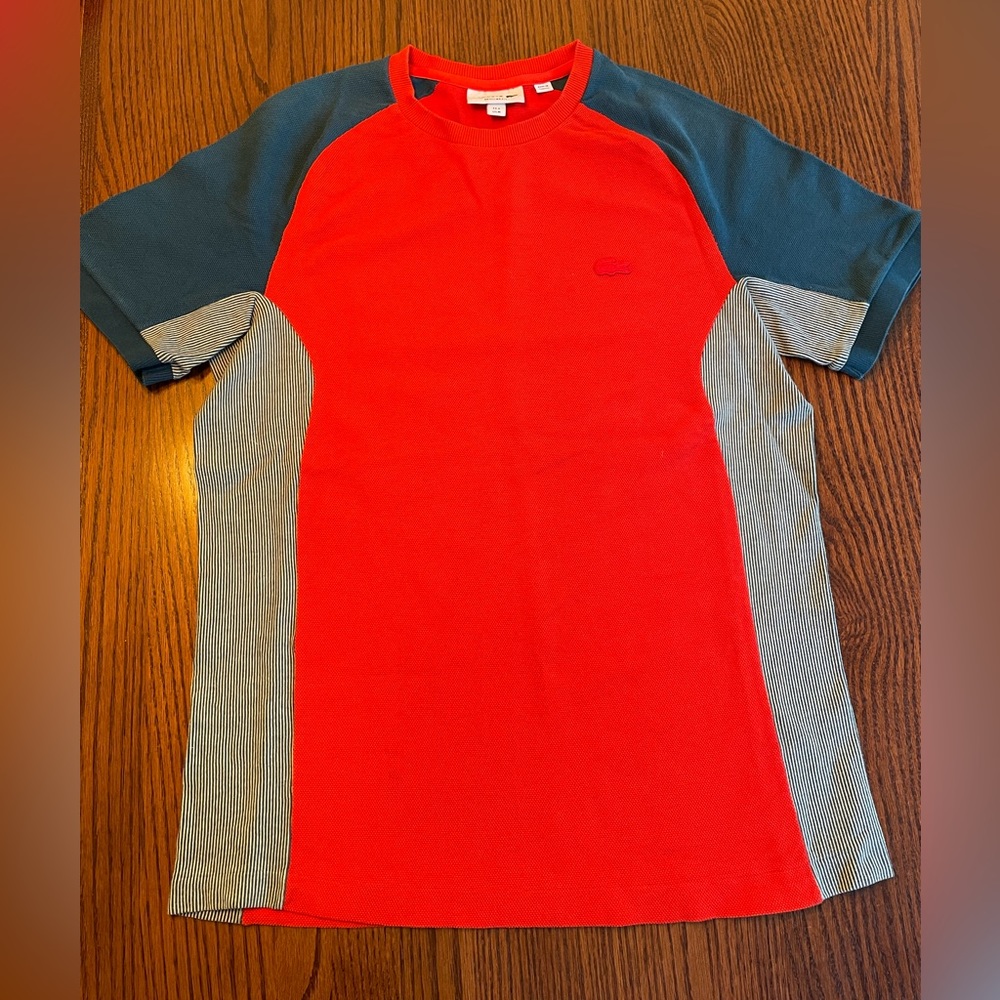 medium mens Lacoste motion regular fit colorblock shirt